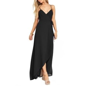 Show Me Your Mumu Mariah Wrap Maxi Dress Slit Leg Bridesmaid Wedding NWT Size XL